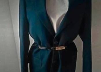 Marynarka granatowa wełniana wool o kroju męskim Pinterest Old money retro