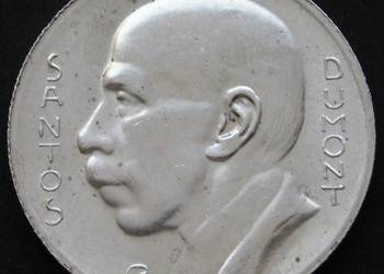 BRAZYLIA 5000 REIS 1936 - SANTOS DUMONT - SREBRO - STAN 1/2