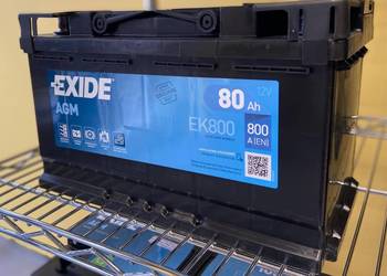 Akumulator 80Ah 800A EN Exide AGM start&stop EK800