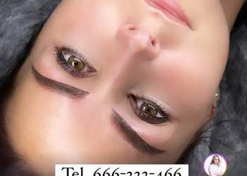 Makijaż permanentny brwi pudrowe/ ombre Katowice