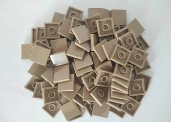 Lego Plate 2x2 Dark Tan pakiet 50szt