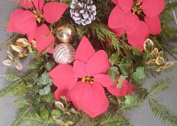 Wiązanka na żywej jodle bukiet