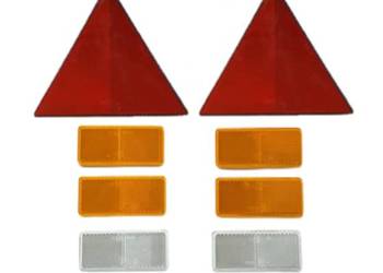 ZESTAW LAMP ODBLASKOWY ODBLASK TRÓJKĄT PRZYKLEJANY NA TAŚMĘ