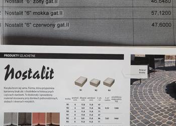 Kostka brukowa starobruk  nostalit 37zł mkw