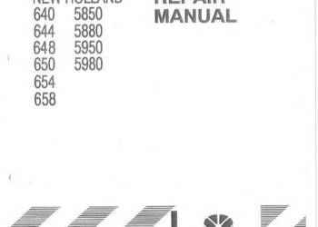 New Holland 640, 644, 648, 650, 654, 658, 5850 ins.napraw