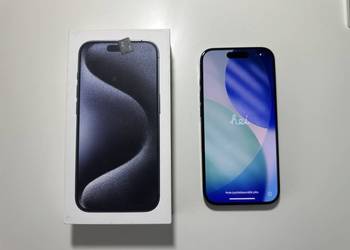 Sprzedam iPhone 15 Pro 128GB Blue Titanium 86% super stan