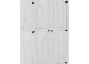 Szafa Corona biała 102x52x186 cm lite drewno sosnowe WM-4012155