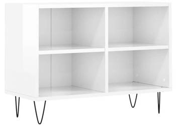 Szafka pod TV biała wysoki połysk 695x30x50 cm WM-826966