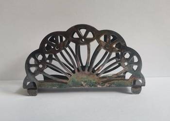 Stary posrebrzany serwetnik Hefra , plater PRL