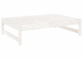 Podnóżek ogrodowy biały 120x80 cm lite drewno sosnowe WM-825710