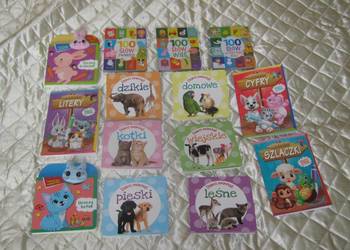 Książeczki dla dzieci zwierzęta  - 14 sztuk Nowe