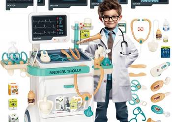 ZESTAW LEKARSKI DLA DZIECI STACJA DOKTORA ZABAWA W LEKARZA SUPER PREZENT