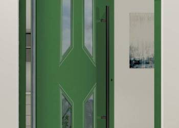 PIVOT CL11 - przeszklone tradycyjne aluminiowe drzwi obrotowe z ozdobną ram