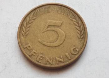 Moneta 5 Pfenning 1950r.