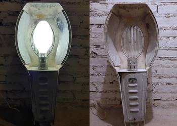 Oprawa uliczna ORZ-4 lampa rtęciowa 400W 1965 PRL loft industrial