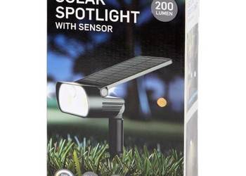 Solarna lampa ogrodowa LED 200 lm z czujnikiem ruchu i dnia/nocy IP65