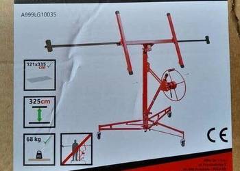 PODNOŚNIK DO PŁYT GIPSOWYCH GK OSB  REGIPSU KARTON GIPS STOJAK 68KG 3,5M
