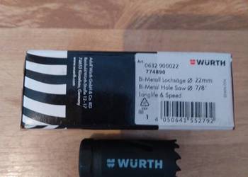 Piła cylindryczna, HSS bimetal - WURTH ZEBRA 22mm; 7/8"