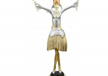 Tancerka Baletnica w Turbanie - Figura z Brązu Rzeźba + Onyks