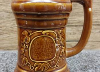 Kolekcjonerski Kufel kamionka Bolesławiec PRL Vintage Kolekcjonerski Kufel kamionka Bolesławiec PRL Vintage