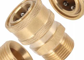 Adapter Mosiężny M22x1,5mm na Szybkozłączkę 1/4" | do Myjek Spalinowych