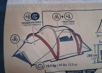Namiot Kempingowy dmuchany Air Seconds 4.2 F&B- 2ND LIFE