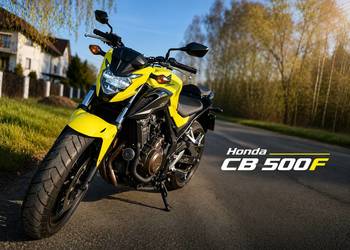 Honda CB 500F Ładna Serwisowana Niski Przebieg Kat.A2 Lemon Ice Yellow