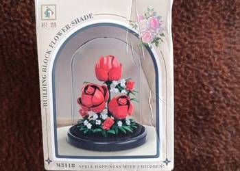 Klocki konstrukcyjne LEGO bukiet kwiatów róż typu róże "w szkle"