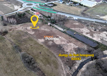 Działka budowlana z pozwoleniem na staw przy rzece