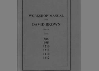 D Brown 885, 995, 1210, 1212, 1410, 1412  instrukcja napraw