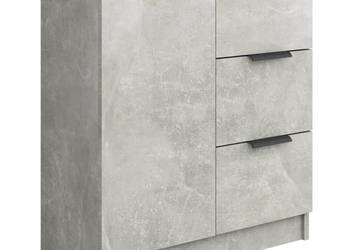 Szafka szarość betonu 60x30x70 cm materiał drewnopochodny WM-811083