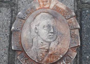 Ceramiczna tabliczka medalion Inpendence K. Pułaski