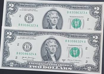 2 x 2 $ USA 2017 r. seria A-men. "B"-New York -Thomas Jefferson-mennicze