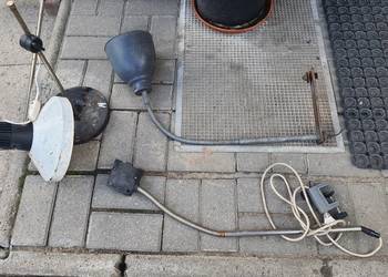 Lampa lampka biurkowa PRL  stare podstawa 6szt