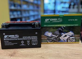 Akumulator motocyklowy GTX7A-BS YTX7A-BS 12V 6Ah 120A L GROM