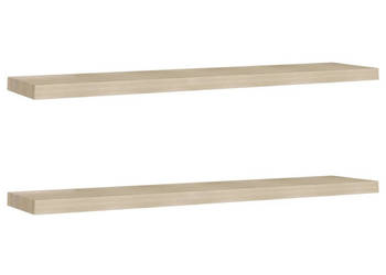 Półki ścienne 2 szt. kolor dębowy 120x235x38 cm MDF WM-323884