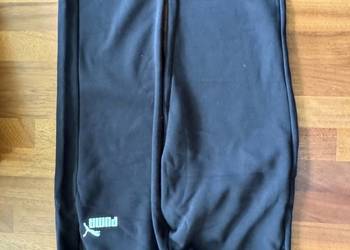 Spodnie dresowe Puma ESS LOGO czarne bawełna L 586718-01