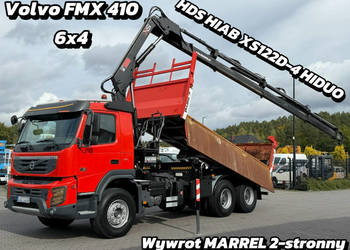 Volvo FMX 410 6x4 13L HDS Radiowy Hydroburta HIAB XS122D-4 HIDUO Wywrot MA…