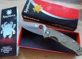Folder Spyderco Tenacious FRN Plain Edge Green