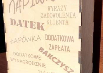 Skarbonka na napiwki datek bakczysz #MiszMówiszMasz