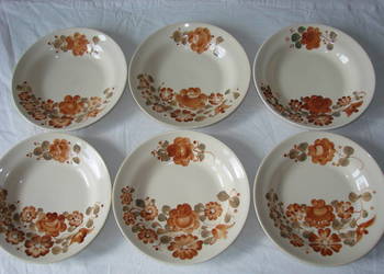 Włocławek fajansowy talerz obiadowy PRL