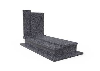 Nagrobek Granitowy Pojedynczy Premium Pomnik z Półką na Znicze Ciemny Szar…