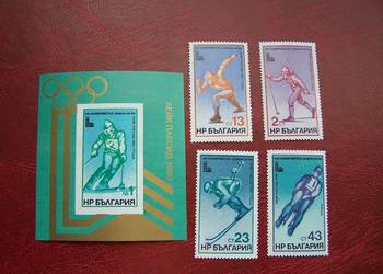 Bułgaria 1980 MNH Mi 2824/27 Sport Olimpiada Lake Placid 80