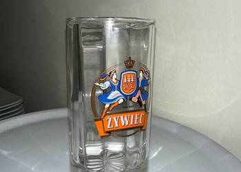 Pokale szklanki kufle do piwa Żywiec z uchem - 17 sztuk - cena za wszystkie