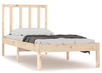 Rama łóżka bez materaca lite drewno sosnowe 75x190 cm WM-3105096