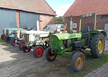 Traktory Hanomag 4 szt 1957 - 1963r Deutz i John Deere , Porsche Allgair