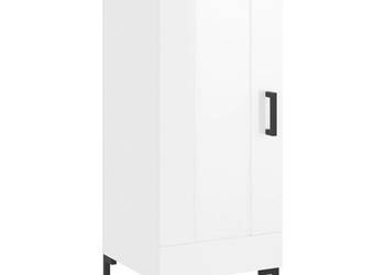Szafka biała połysk 345x34x90 cm materiał drewnopochodny WM-830446