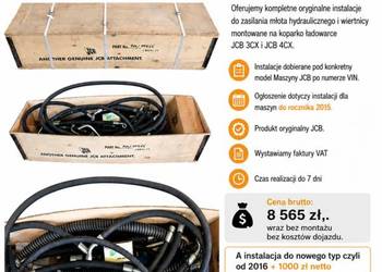 Instalacja hydrauliczna JCB 3CX 4CX starego typu