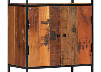 Szafka boczna 60x35x76 cm lite drewno z odzysku i stal WM-282727
