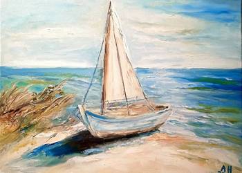 Obraz olejny "Morskie wybrzeże"